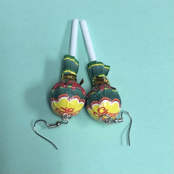 NEW✨ Chupa Chups Lollipop Earrings Miniature Realistic Lollipops - Picture 6 of 9